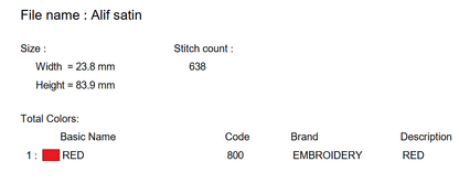 Arabic Alphabit , Aldahabi Font ,29 Letters Ready for Embroidery Machines