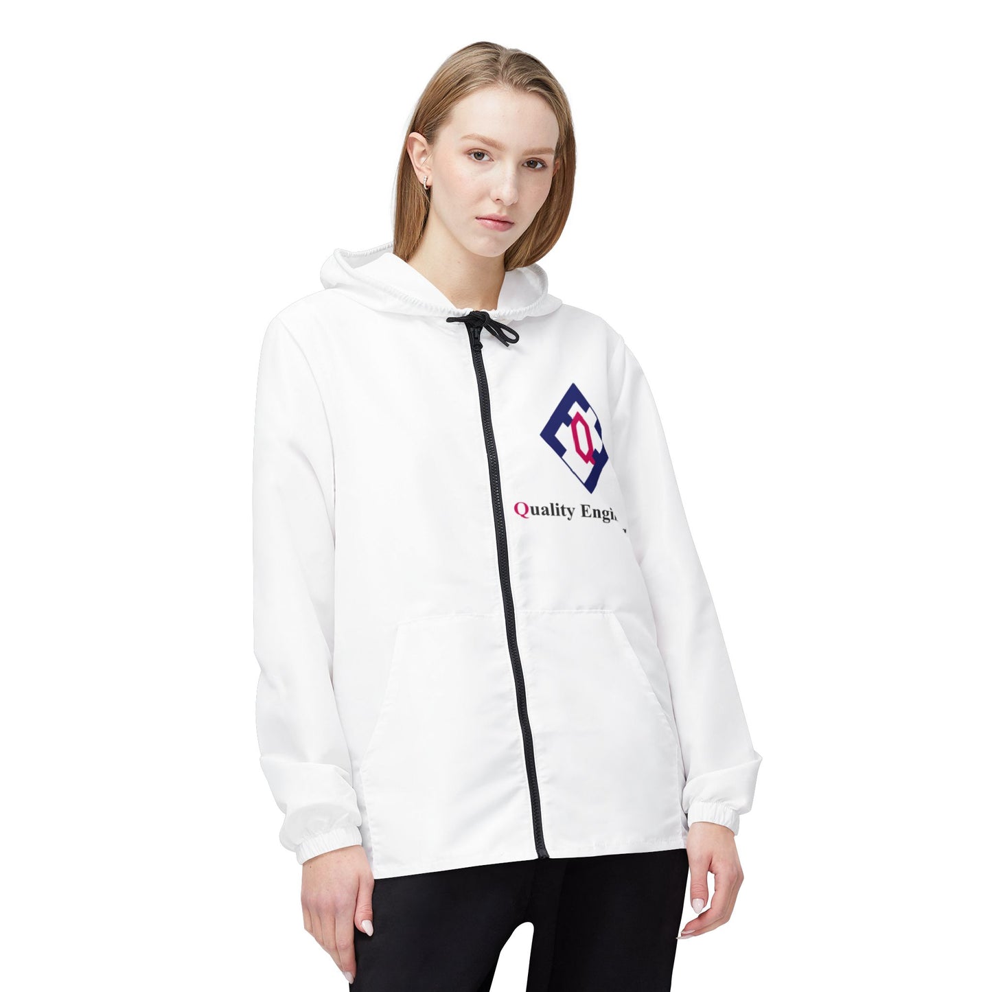 Quality Engineering Windbreaker Jacket – Branded Lightweight Hooded Windbreaker