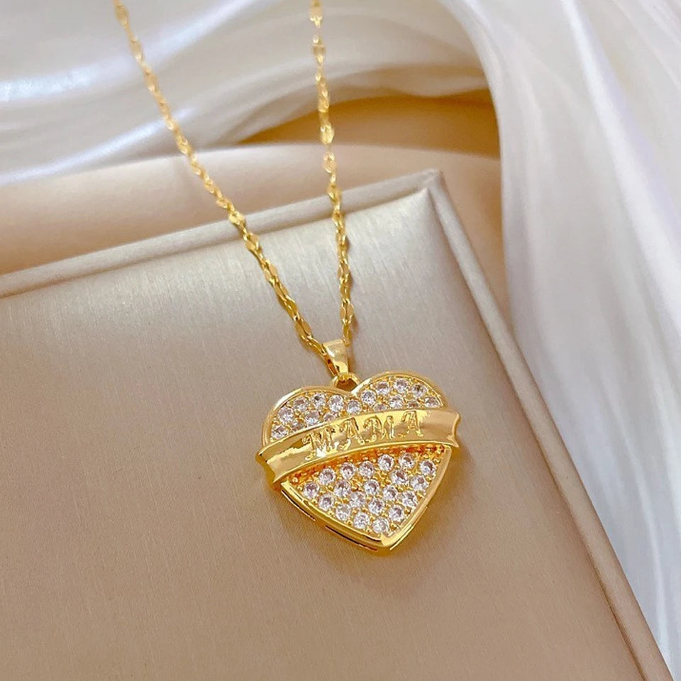 Necklaces Shiny Zircon Jewelry Gift