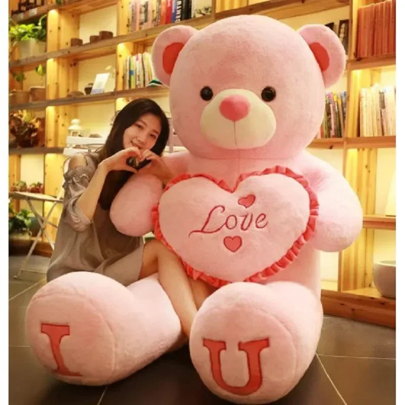 Huge LOVE Plush Toy Bear Giant Stuffed Animals Birthday Gifts Soft Pillow Dolls Grilfriend Girls Wife